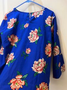 Floral Print Bell Sleeve Blouse