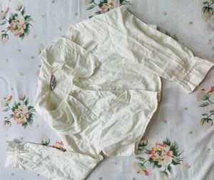 White Ruffle Blouse