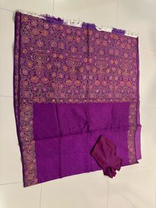Purple Floral Saree
