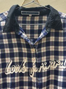 Blue White Checks Shirt