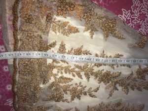 Gown Designer Embroidary With Poncho