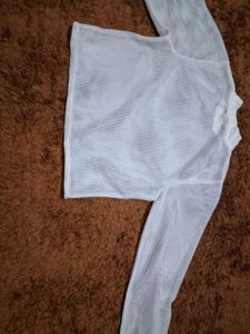 White Mesh Top(negotiable)