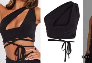 Chic Black Cutout Top
