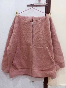 Unisex Furr Jacket Peach Colour