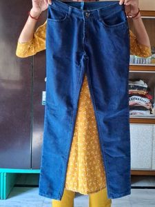 Dark Blue Straight Jeans