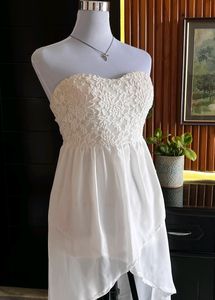 Tube White Dress