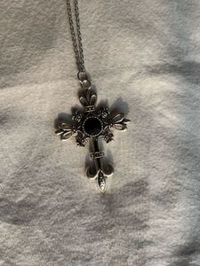 Gothic Grunge Black Crown Cross⚔️