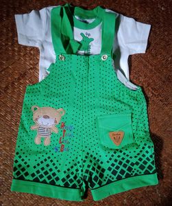 Cute Green Bear Outfits Pack Of 2 Sets