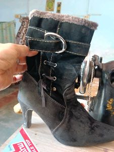 Beautiful Velvet Boots