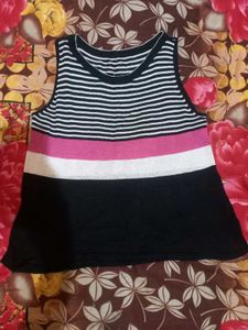 Striped Sleeveless Top
