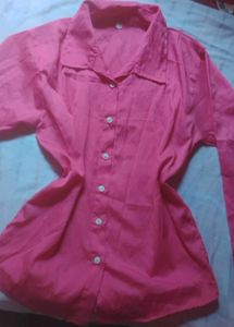Pink Casual Shirt and tank top