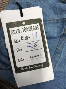 E@19 Size-28 (Sale) Latest Ladies high waist Jeans