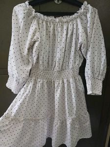 Off Shoulder Dress With Free Gift