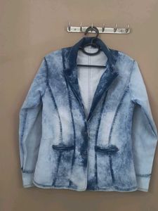 Denim Blue Blazer Jacket