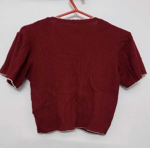 Cute Maroon Top
