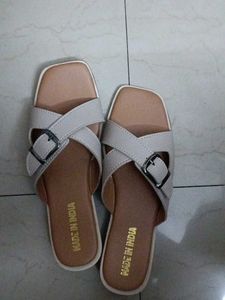 Stylish White Crisscross Sandals