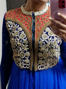 Elegant Blue Ethnic Gown