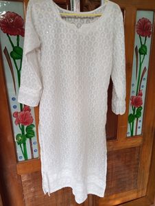 Chikankari Cotton Kurti