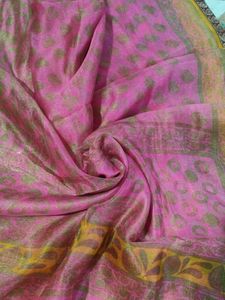 Elegant Pink cotton saree