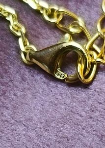 925 pure silver Gold plated Butterfly Chain