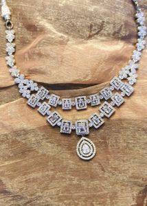 Elegant Crystal Two-Tier Necklace