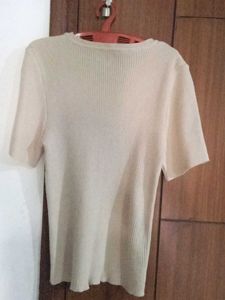 Fitted Ribbed Knit Top