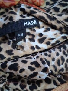 H&amp;M Tiger Print  Top