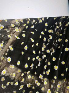 Daisy Print Tulle Mini Dress
