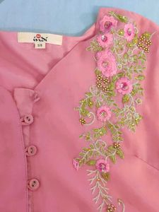 Elegant Pink Ethnic kurti