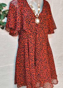 🎁Buy 2 Get 1 Free 🎁Red Floral Mini Dress