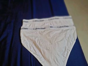 Calvin Klein classic White Brief, size M.