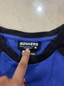 BONKERS NAVY BLUE BABY TEE