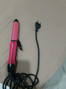 2in1 Pink Hair Straightener and curler