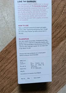 Plum Oat And Ceramide Cream ♥️😍🥰