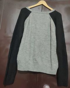 Black &amp; Grey Winter Top For 40 Bust