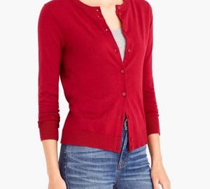 LIGHT RED CARDIGAN - SMALL