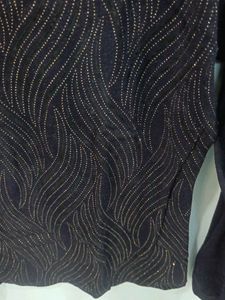 Elegant Black &amp; Gold Top