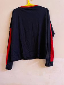 M24- Black &amp; Red Tshirt Top Full Sleeves