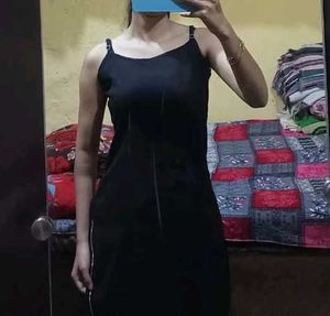 Sleek Black Slip Kurta Set