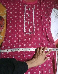 Elegant Pink Printed Kurta