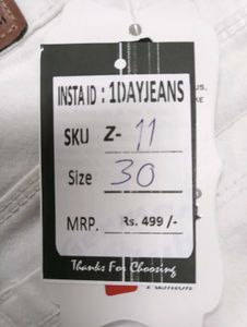 Z-11 Size 30 Slim Fit Women Denim Jeans