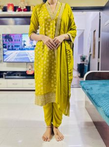 Lime Green Kurta Set