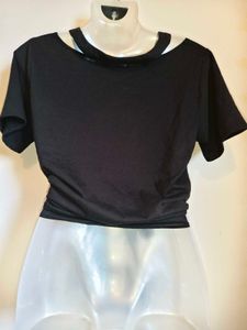 🎁Buy 1, Get 1 Free🎁,Tie Front Black Top