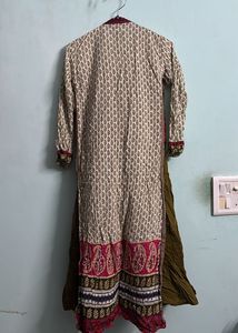 Cotton Ethnic Long Flare Kurti