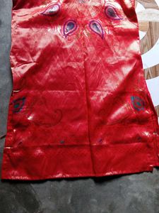 hot red kurta