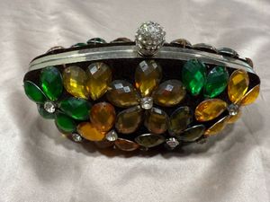 Elegant Beaded Velvet Clutch