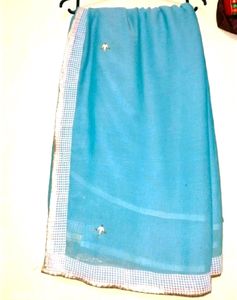 🎉OFFER🔥 Pearl saree with stitched Blouse ✅