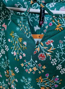 🌿 Emrald (Sea Green) Beautiful Tunic