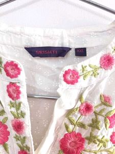 Pure Cotton Embroidered Kurti