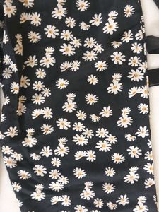 BlackSequenceDaisy Print Jumpsuit For Teen withBag